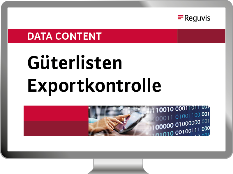 Data Content Güterlisten Exportkontrolle