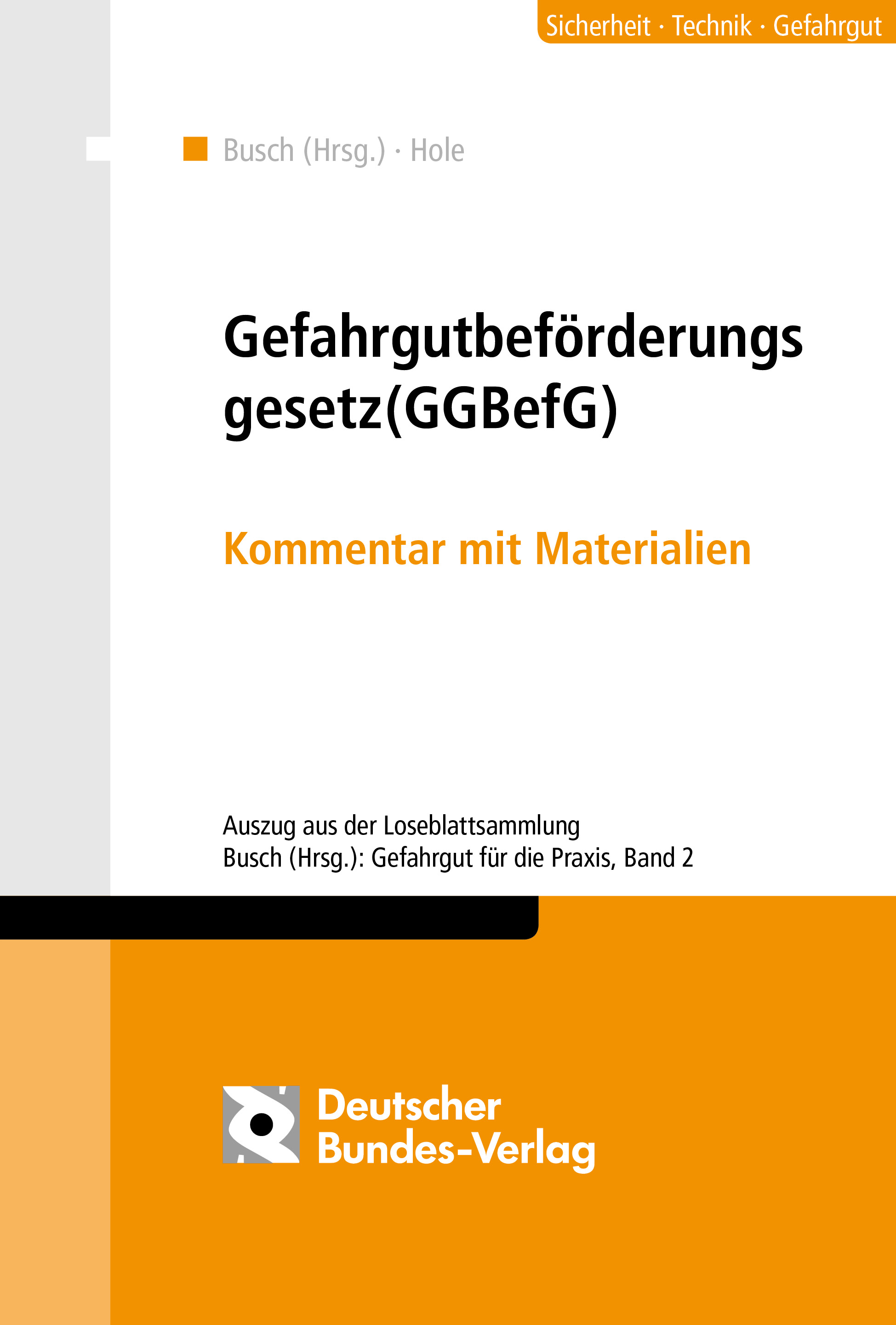 Gefahrgutbeförderungsgesetz (GGBefG)