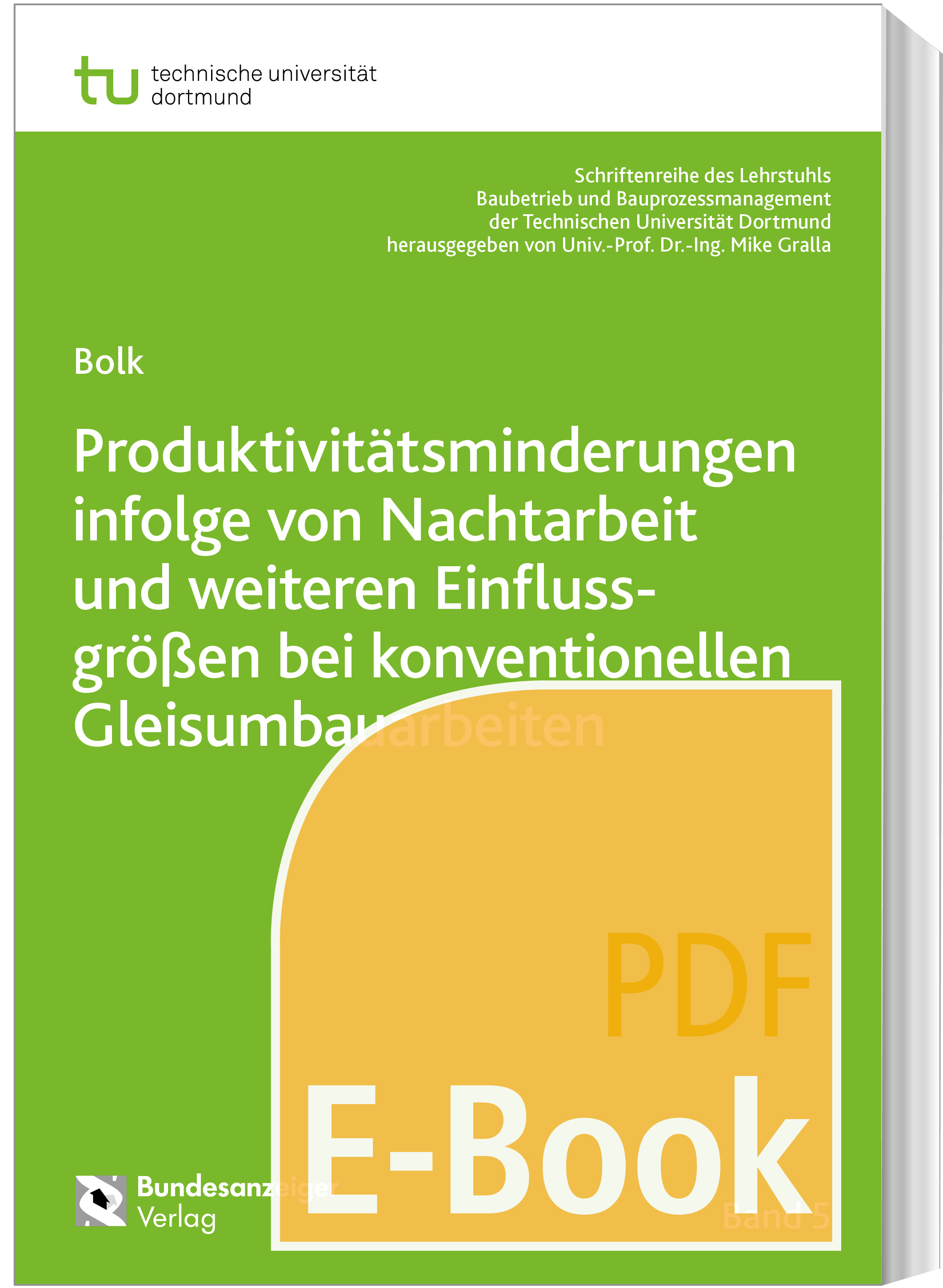 Produktivitätsminderungen infolge von Nachtarbeit und weiteren Einflussgrößen bei konventionellen Gleisumbauarbeiten (E-Book) Produktivitätsminderungen infolge von Nachtarbeit und weiteren Einflussgrößen bei konventionellen Gleisumbauarbeiten (E-Book)