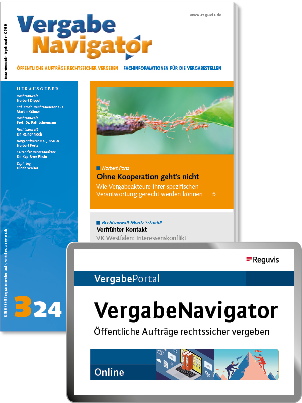 VergabeNavigator print + online VergabeNavigator print + online