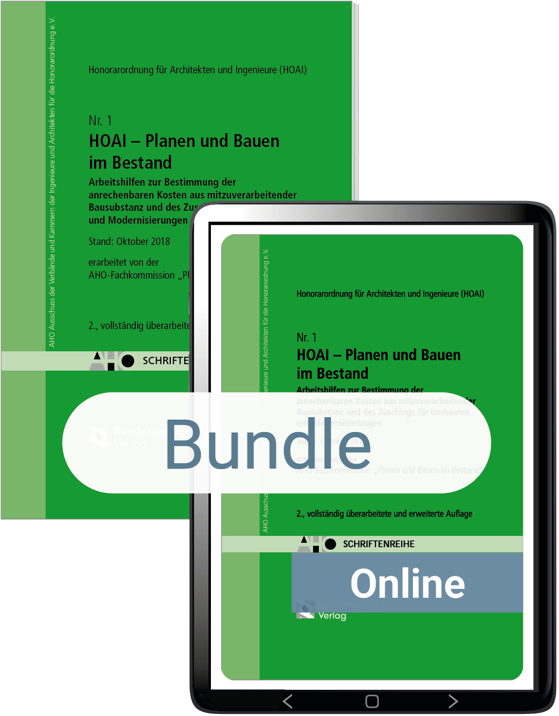 HOAI - Planen und Bauen im Bestand. Arbeitshilfen zur Bestimmung der anrechenbaren Kosten aus mitzuverarbeitender Bausubstanz und des Zuschlags für Umbauten und Modernisierungen - HOAI 2013 (Bundle)