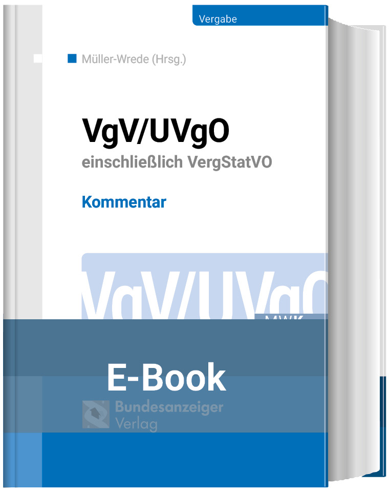 VgV / UVgO - Kommentar (E-Book)