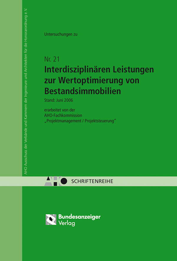 Interdisziplinäre Leistungen zur Wertoptimierung von Bestandsimmobilien Interdisziplinäre Leistungen zur Wertoptimierung von Bestandsimmobilien