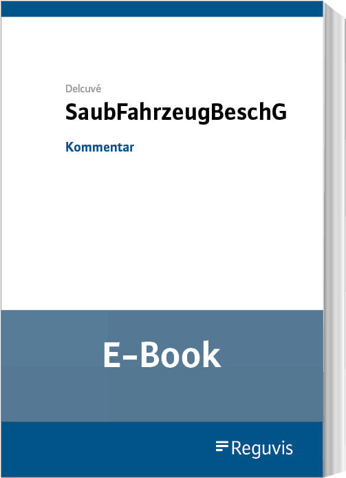 SaubFahrzeugBeschG (E-Book)