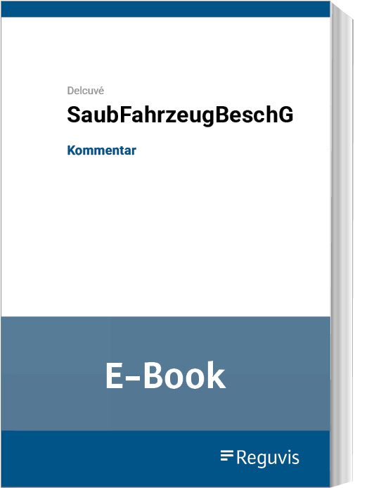 SaubFahrzeugBeschG (E-Book)