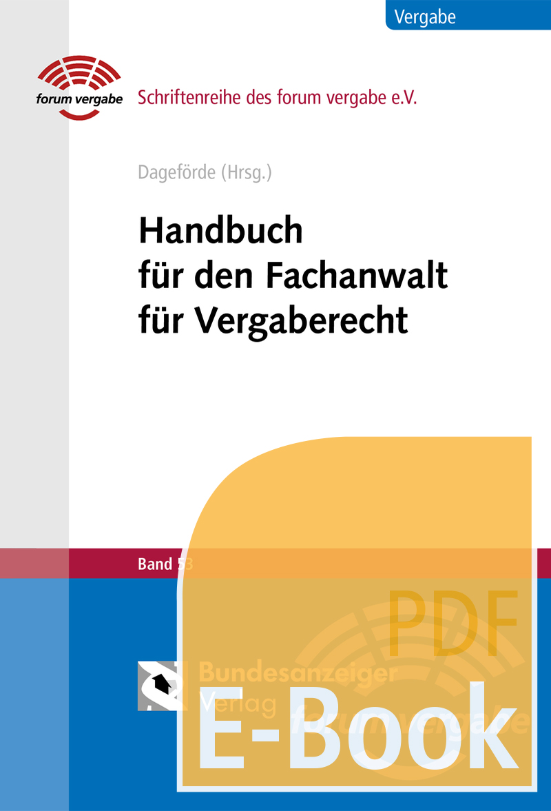 Handbuch für den Fachanwalt für Vergaberecht (E-Book)