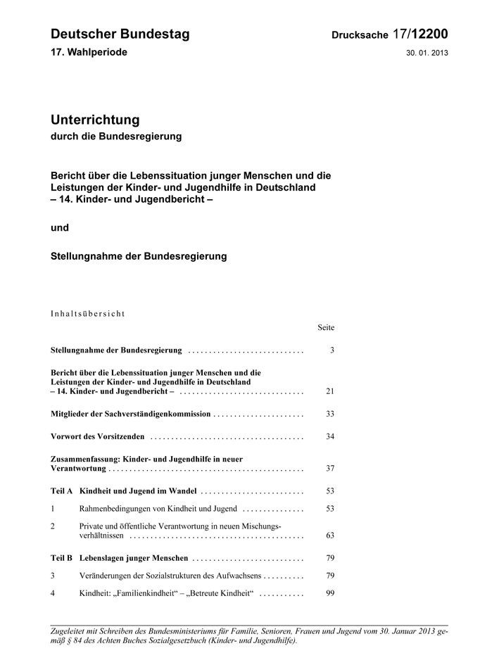 14. Kinder- und Jugendbericht