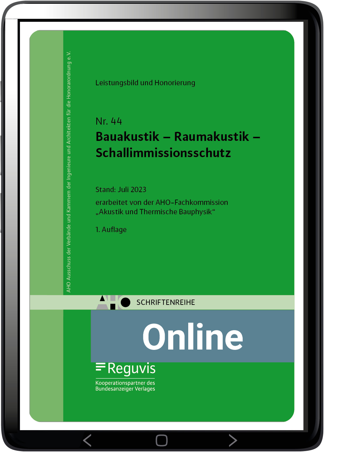 Bauakustik – Raumakustik – Schallimmissionsschutz (online)