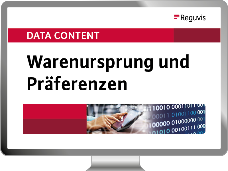 Data Content Warenursprung und Präferenzen Data Content Warenursprung und Präferenzen