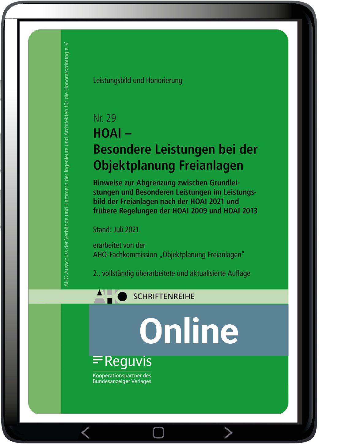 HOAI – Besondere Leistungen bei der Objektplanung Freianlagen (online)