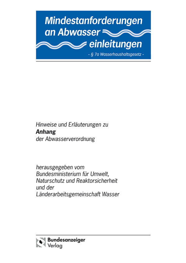 Mindestanforderungen an das Einleiten von Abwasser in Gewässer Anhang 11 "Brauereien"