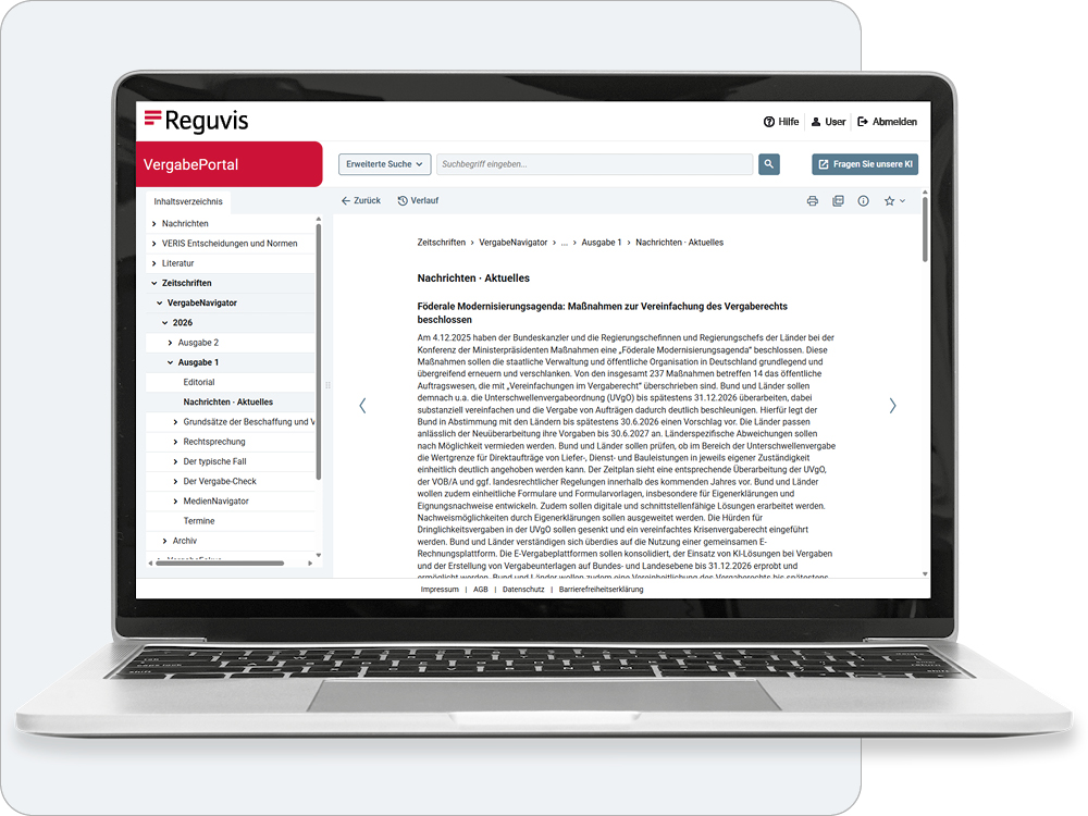 VergabeNavigator online