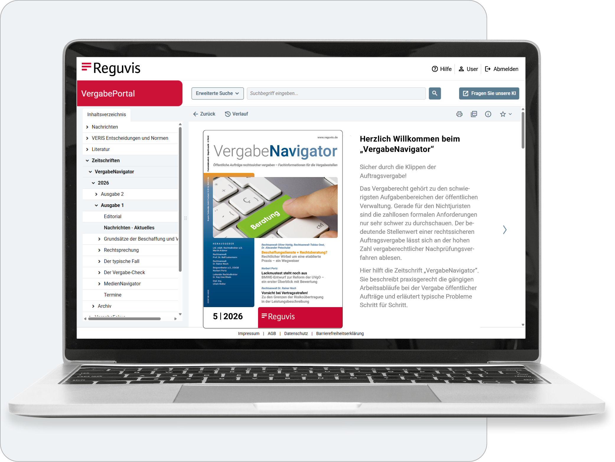 VergabeNavigator online