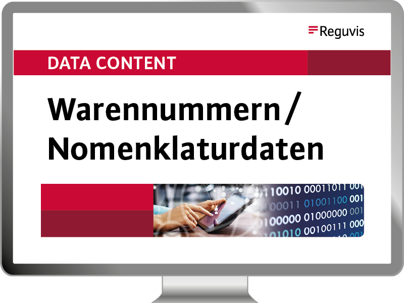Data Content        Warennummern und  Nomenklaturdaten Data Content        Warennummern und  Nomenklaturdaten