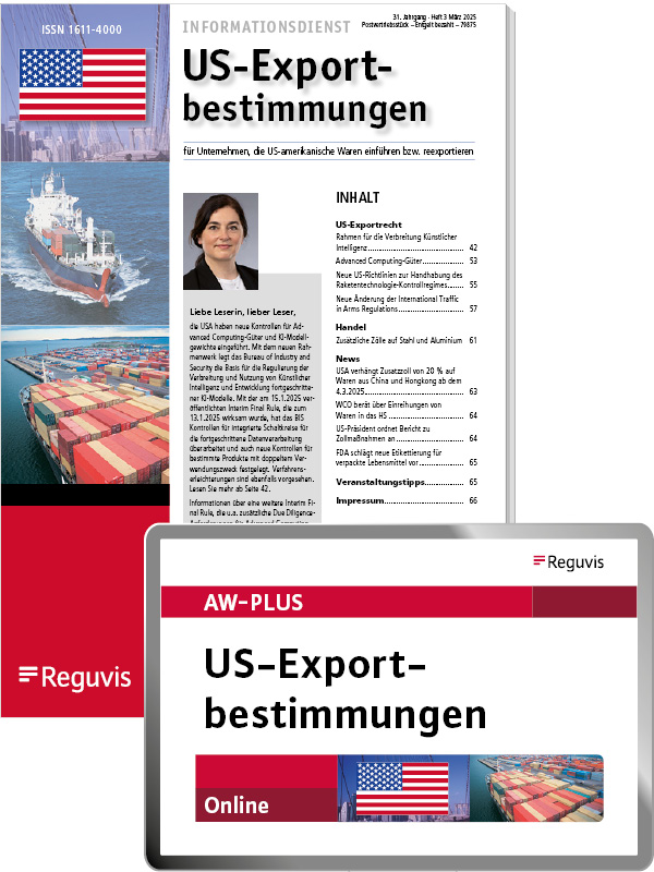 US-Exportbestimmungen Online US-Exportbestimmungen Online