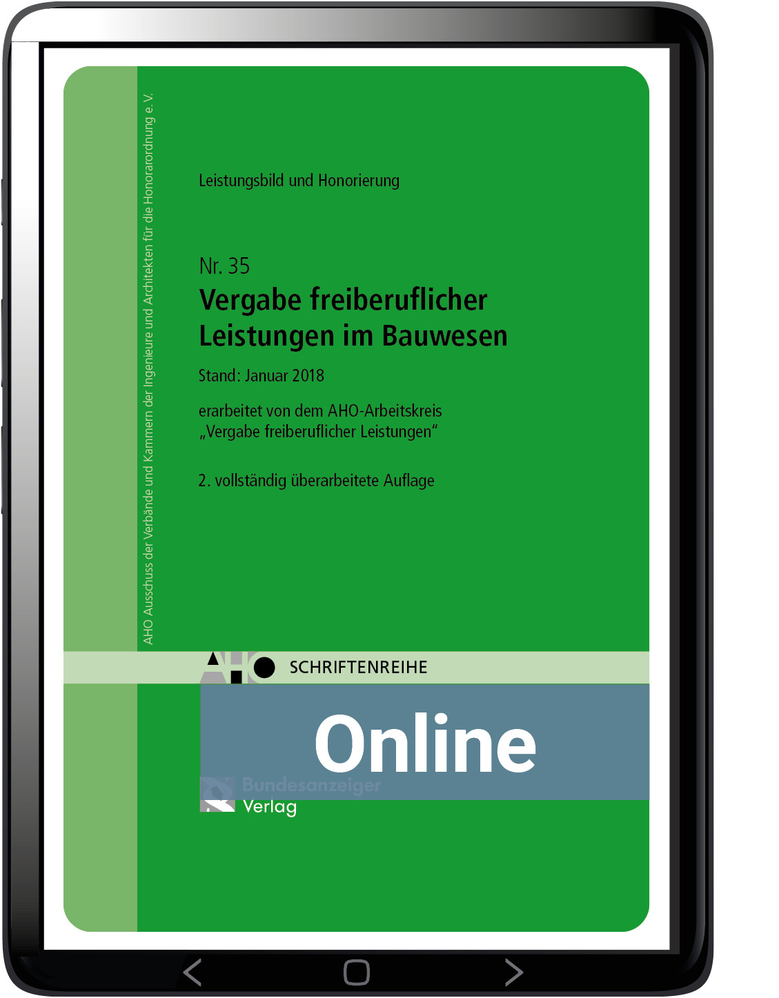 Vergabe freiberuflicher Leistungen im Bauwesen - Leistungsbild und Honorierung (online)