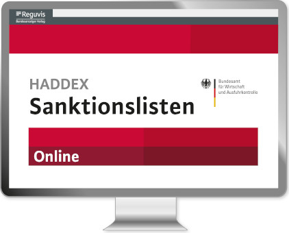 Produktbild Datenbank Haddex Sanktionslisten