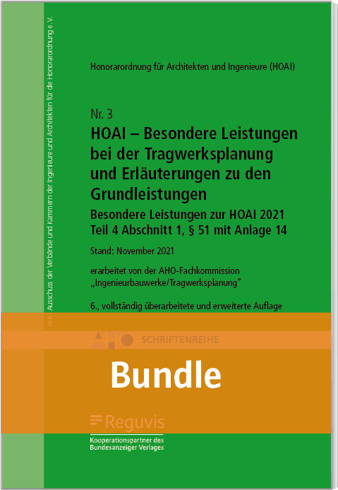 HOAI – Besondere Leistungen bei der Tragwerksplanung und Erläuterungen zu den Grundleistungen (Bundle)