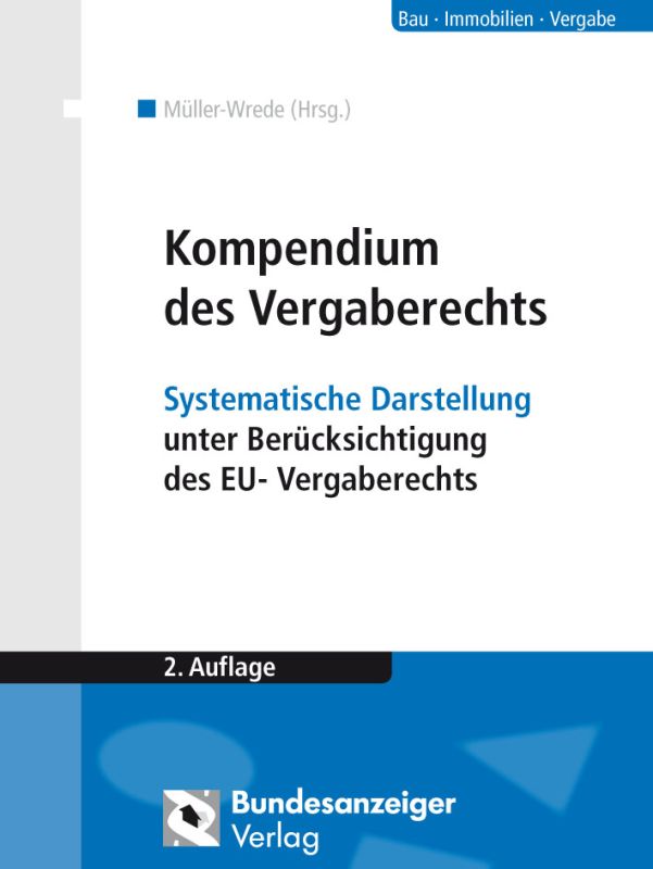 Kompendium Des Vergaberechts | Buch | Reguvis