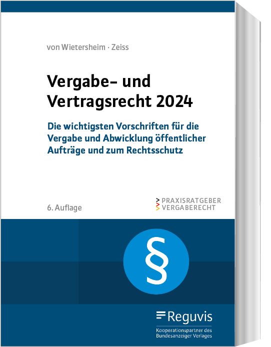 Vergabe- Und Vertragsrecht 2024 | Buch | Reguvis